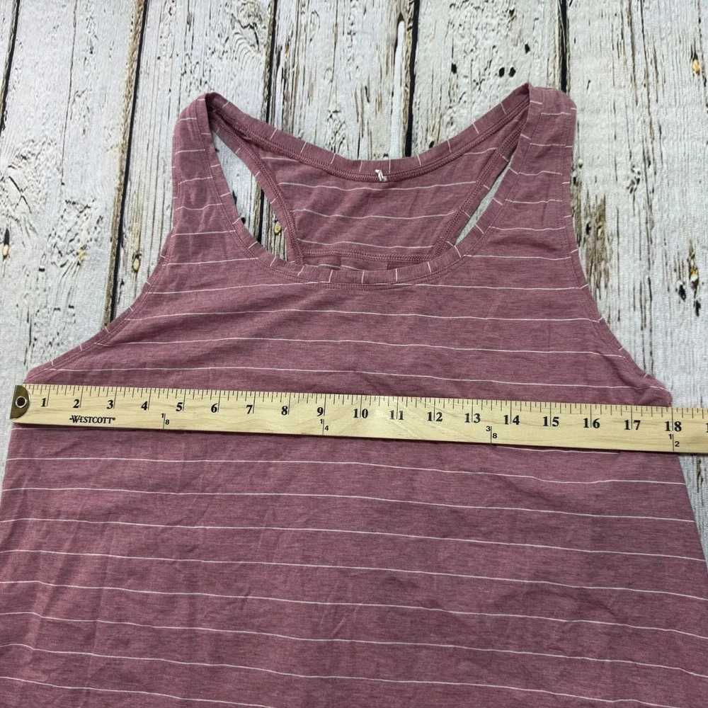 Lululemon Tank Top Womens Size 8? Sleeveless Pink‎ Striped Athletic Activewear
